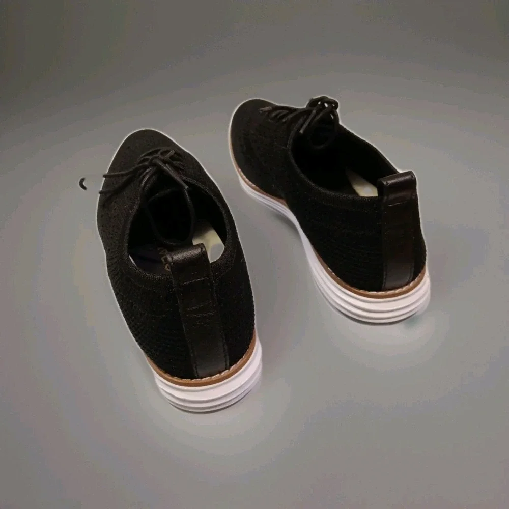 Cole Haan Original Grand Stitchlite Womens Size 7.5‎ Black Wingtip Oxford Shoes